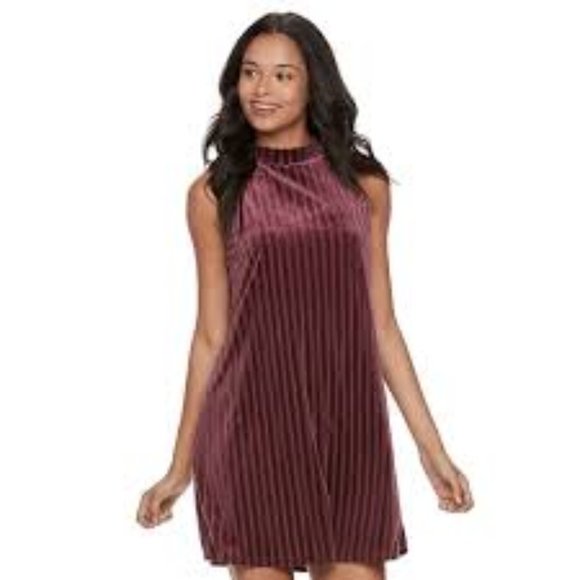 (NWT) Mudd | Juniors Velvet Swing Sleeveless Dress - Picture 4 of 5